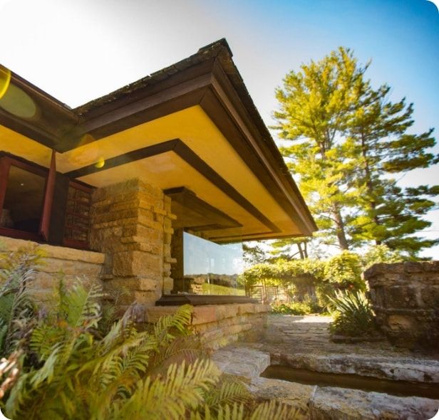 Taliesin, Frank Lloyd Wright’s home in Wisconsin.   